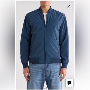 Denim & Flower Navy Bomber Jacket